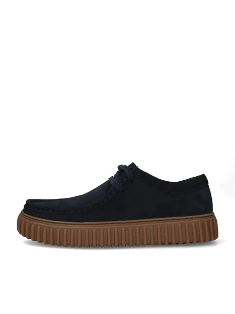 STRINGATE COMFORT IN CAMOSCIO CON SUOLA SCANALATA UOMO BLU NAVY
