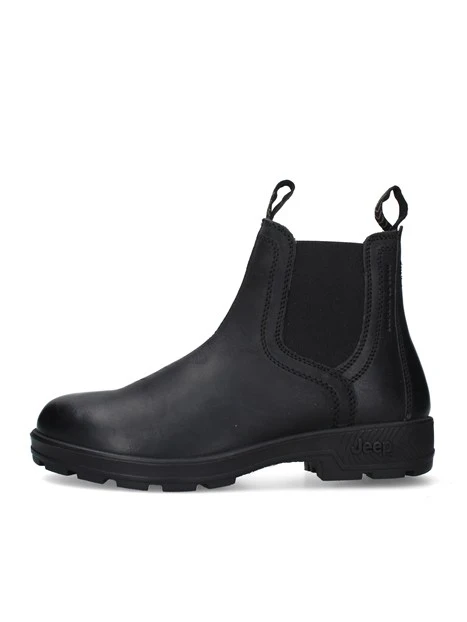 STIVALETTI CHELSEA CON INSERTI ELASTICI UOMO NERO