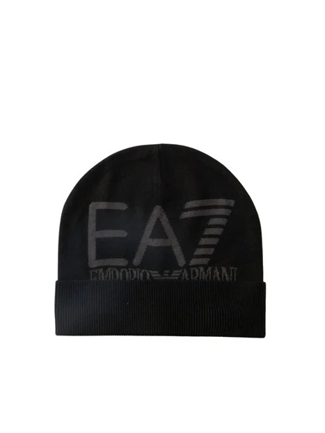 CAPPELLO A COSTE CON LOGO UOMO NERO E GRIGIO