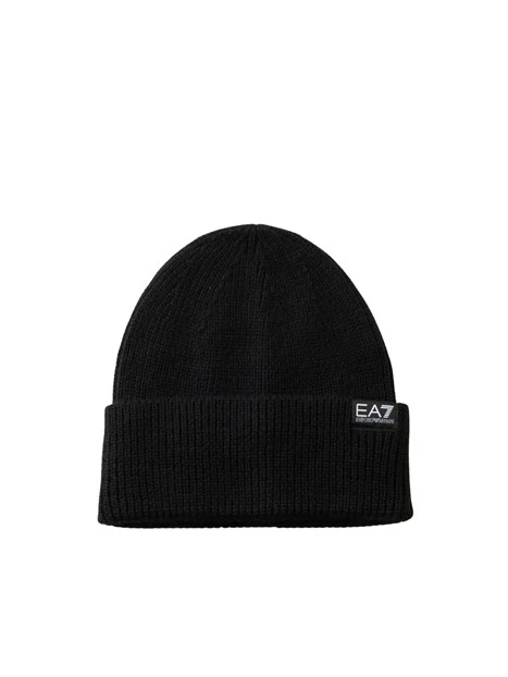 CAPPELLO A COSTE CON LOGO UOMO NERO