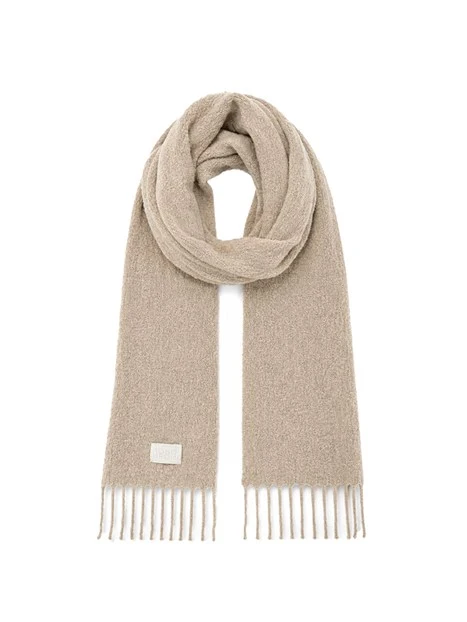 SCIARPA IN ALPACA E LANA DONNA AVORIO