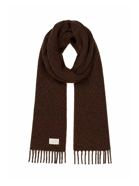 SCIARPA IN ALPACA E LANA DONNA MARRONE