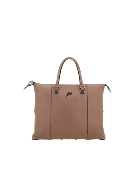 BORSA SHOPPING MULTIFUNZIONE IN PELLE DONNA MARRONE