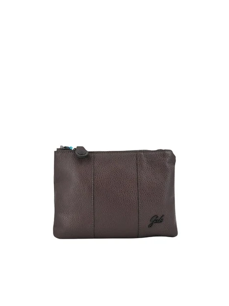 BORSA A TRACOLLA IN PELLE MARTELLATA DONNA MARRONE