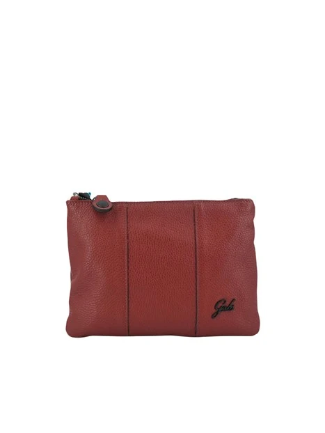 BORSA A TRACOLLA IN PELLE MARTELLATA DONNA BORDEAUX