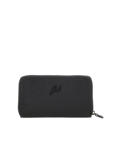 PORTAFOGLI CON CHIUSURA A ZIP DONNA NERO