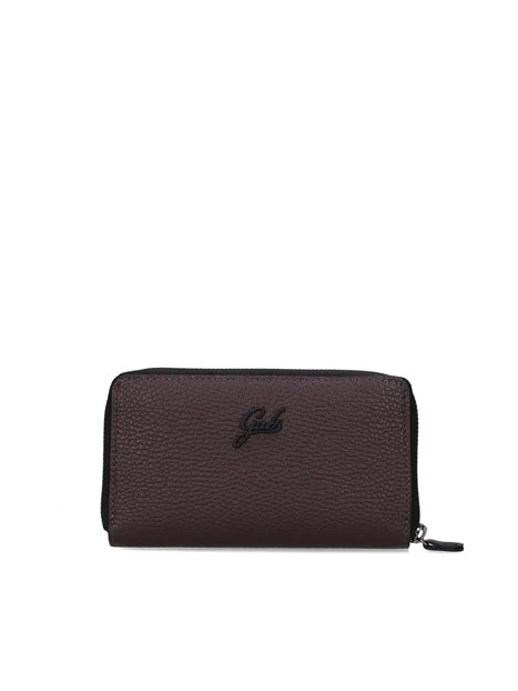 PORTAFOGLI CON CHIUSURA A ZIP DONNA MARRONE
