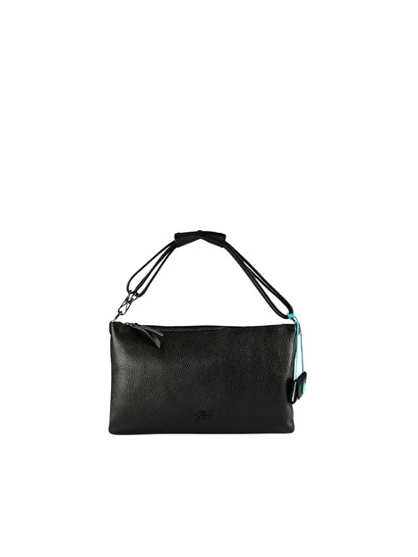 BORSA A SPALLA CON TRACOLLA REMOVIBILE DONNA NERO