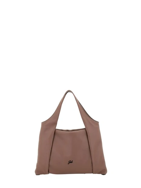 BORSA A SPALLA  E CON DOPPIO MANICO DONNA MARRONE