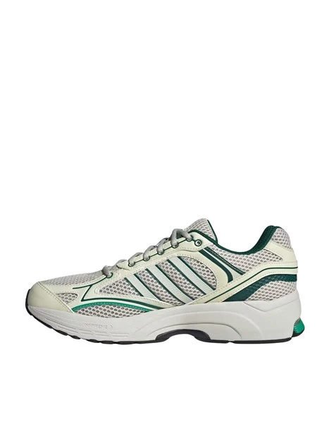 SNEAKERS BASSE RETRO RUNNING CON SUOLA MAXI E DETTAGLI METALLIZZATI UNISEX VERDE