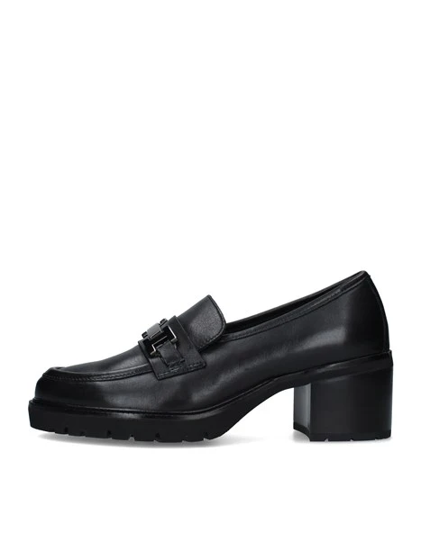 MOCASSINI TACCO ALTO DONNA NERO