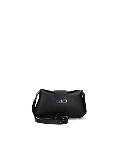 BORSA A TRACOLLA CON DETTAGLI GEOMETRICI DONNA NERO