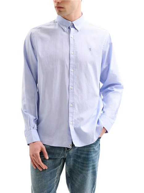 CAMICIA ELEGANTE OXFORD UOMO BLU