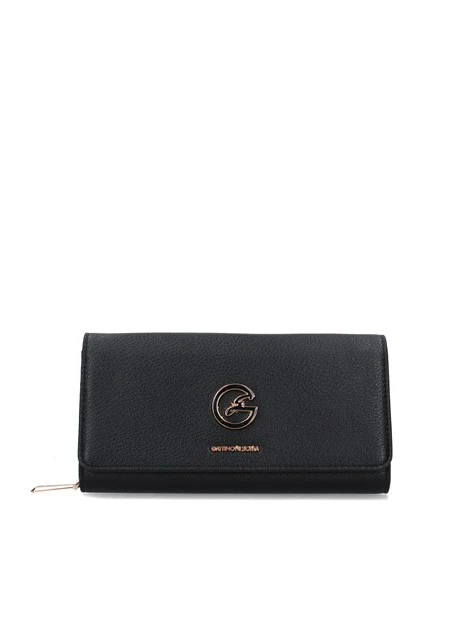PORTAFOGLI IN ECOPELLE DONNA NERO