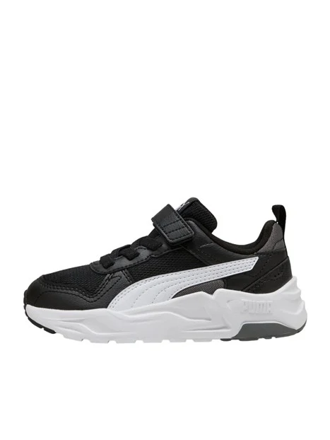 SNEAKERS BASSE CON STRAPPO BAMBINO NERO
