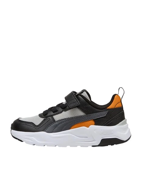 SNEAKERS BASSE CON STRAPPO BAMBINO GRIGIO