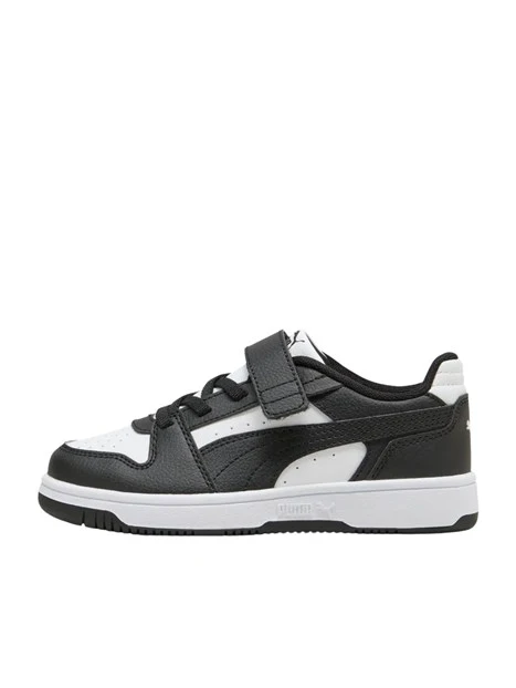 SNEAKERS BASSE CON STRAPPO E LACCI BAMBINO NERO