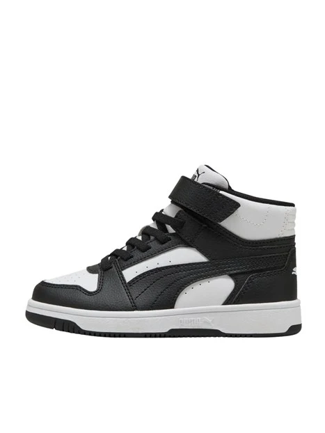 SNEAKERS ALTE CON STRAPPO E LACCI BAMBINO NERO