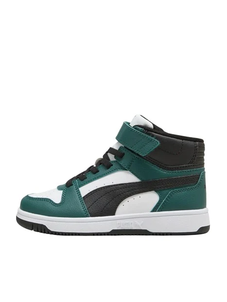 SNEAKERS ALTE CON STRAPPO E LACCI BAMBINO VERDE