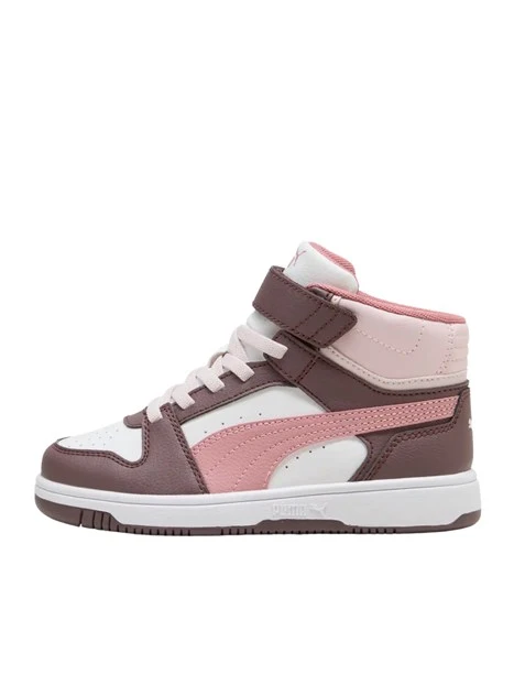 SNEAKERS ALTE CON STRAPPO E LACCI BAMBINA ROSA