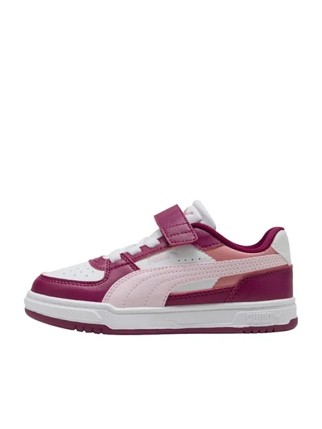 SNEAKERS BASSE COLOR BLOCK CON STRAPPO BAMBINO FUCSIA