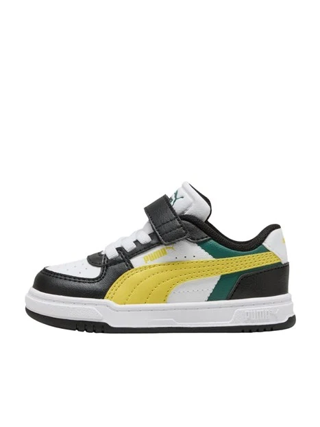 SNEAKERS BASSE PRIMI PASSI COLOR BLOCK CON STRAPPO BAMBINO NERO