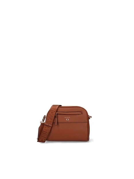 BORSA A TRACOLLA COMPATTA DONNA MARRONE
