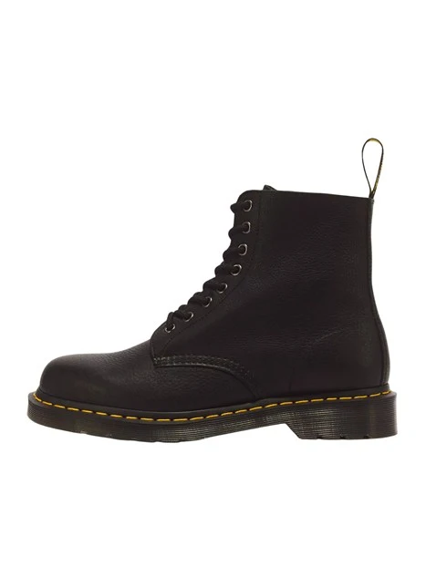 ANFIBI IN PELLE AMBASSADOR A 8 OCCHIELLI UOMO NERO