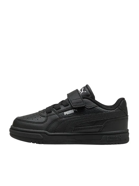 SNEAKERS BASSE RETRÒ CON STRAPPO BAMBINO NERO