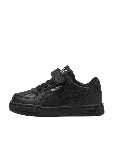 SNEAKERS BASSE PRIMI PASSI RETRÒ CON STRAPPO BAMBINO NERO