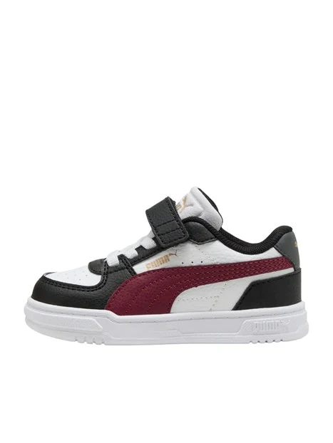 SNEAKERS BASSE PRIMI PASSI STILE RETRÒ CON STRAPPO UNISEX BAMBINO NERO