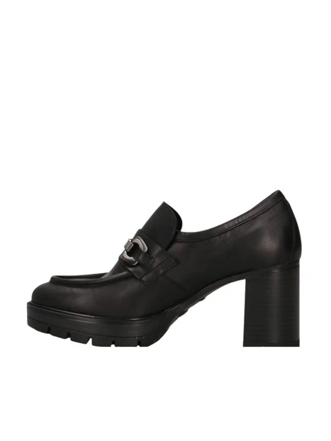 MOCASSINI I617180D CON TACCO DONNA NERO