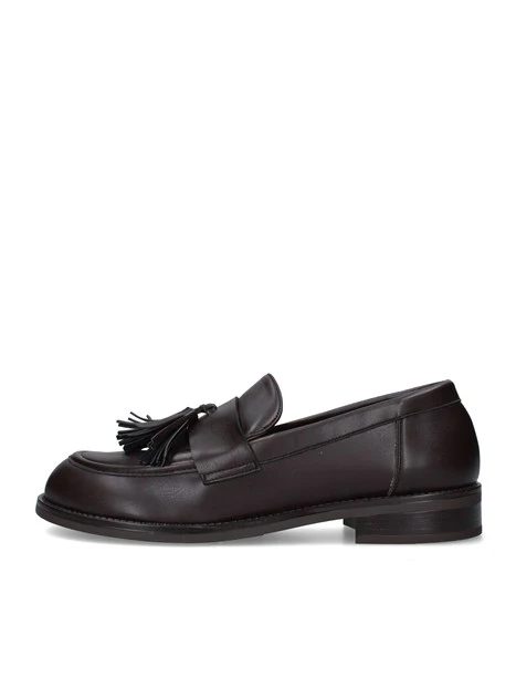 MOCASSINI CON NAPPE DONNA MARRONE