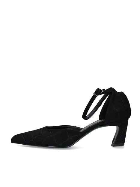 DÉCOLLETÉ CON CINTURINO ALLA CAVIGLIA DONNA NERO