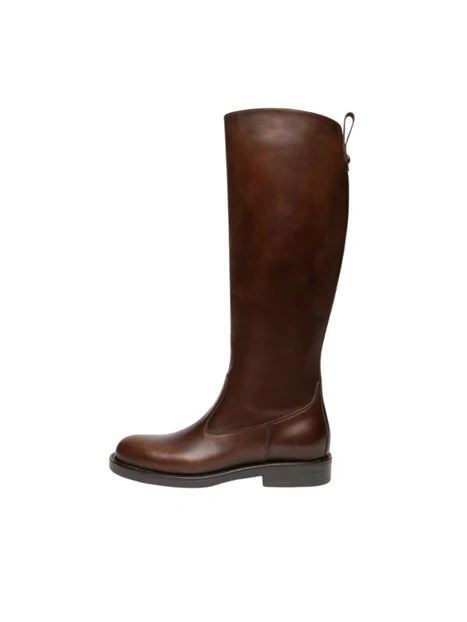 STIVALI TACCO BASSO CASUAL DONNA MARRONE