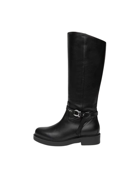 STIVALI TACCO BASSO ELEGANTI DONNA NERO