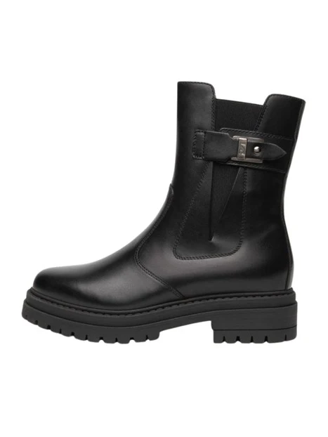 STIVALETTI TACCO BASSO A BLOCCO CHELSEA DONNA NERO