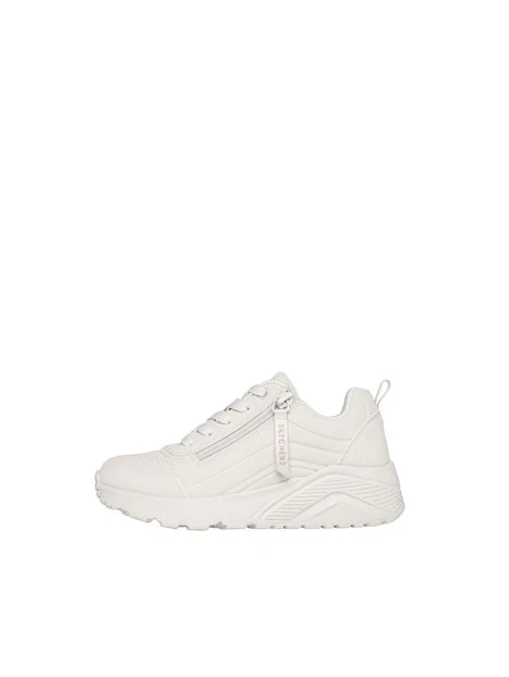 SNEAKERS PLATFORM 310387L CON ZIP UNISEX BAMBINO BIANCO
