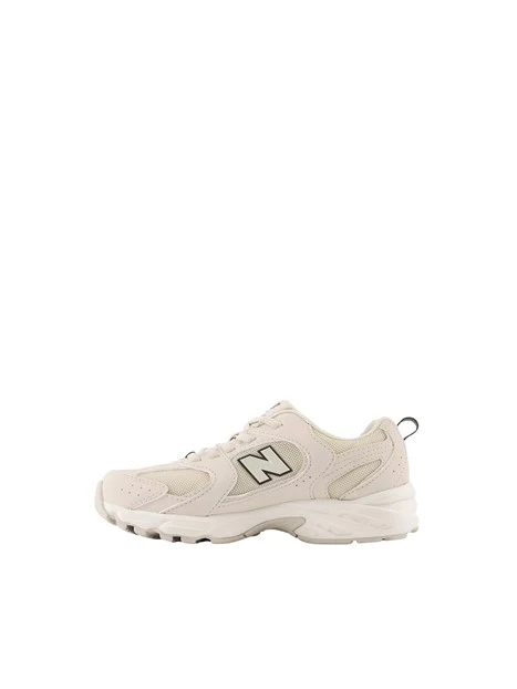 SNEAKERS BASSE CON DETTAGLI A CONTRASTO UNISEX BAMBINO AVORIO