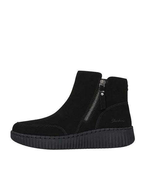 STIVALETTI TACCO BASSO 169086 SUOLA A COSTINE DONNA NERO