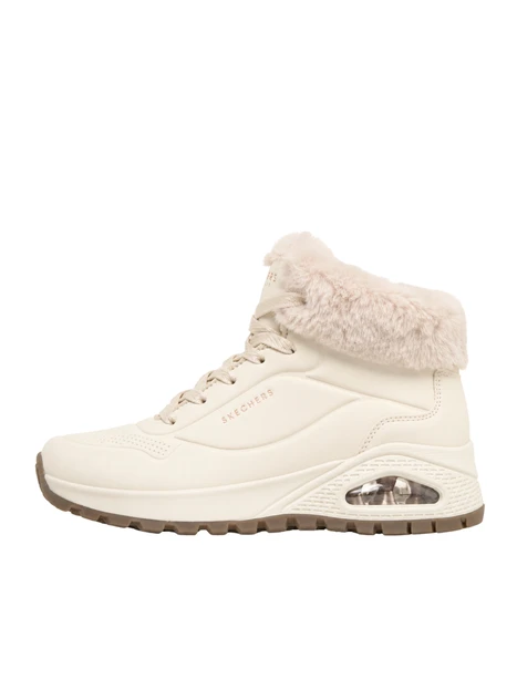 STIVALI TACCO BASSO 190285 AIRBAG A VISTA DONNA BIANCO