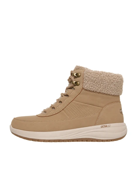 STIVALI TACCO BASSO 144746 COLLO IN CHENILLE DONNA CASTAGNO
