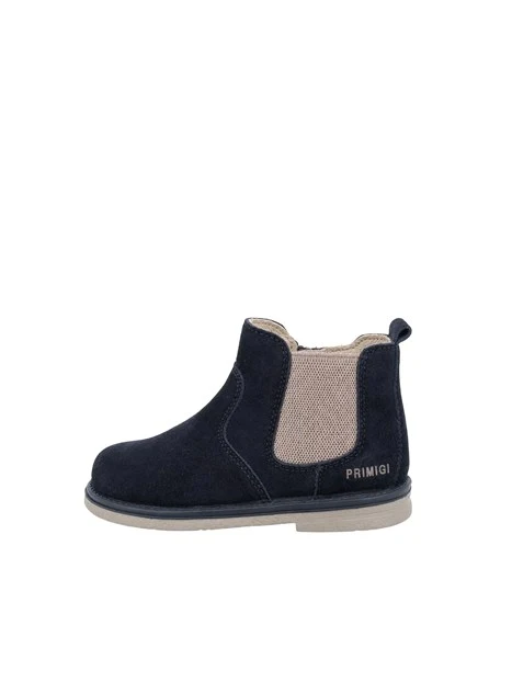 STIVALETTI CHELSEA IN CROSTA BAMBINO BLU NOTTE
