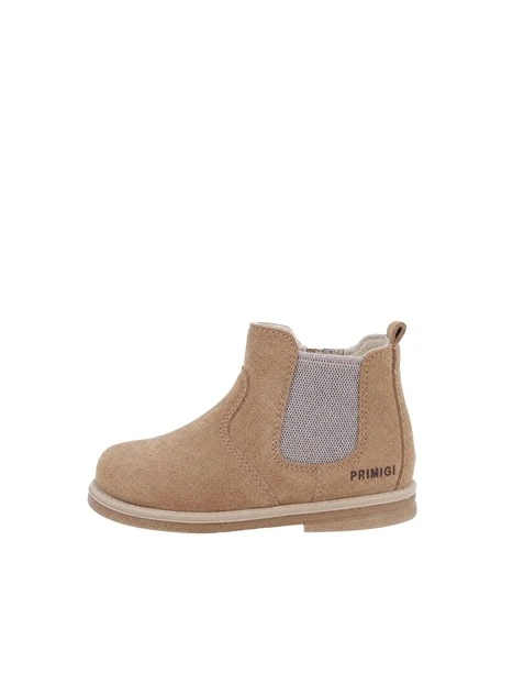STIVALETTI CHELSEA IN CAMOSCIO BAMBINO BEIGE
