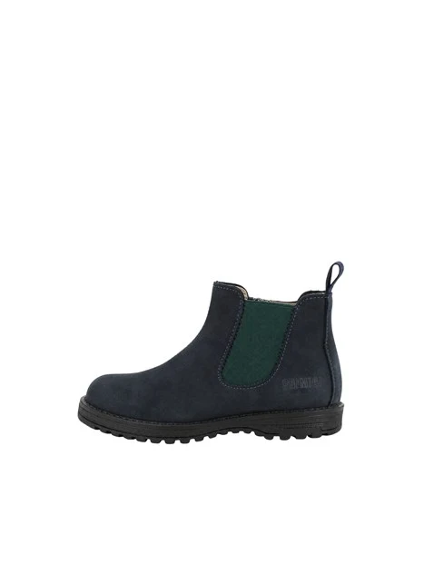 STIVALETTI CHELSEA IN NABUK BAMBINO BLU