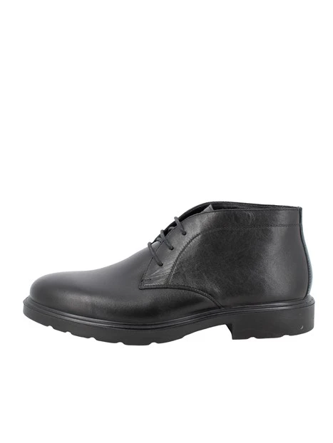 STRINGATE POLACCHINE TACCO BASSO IN PELLE UOMO NERO
