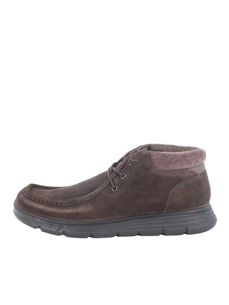 STRINGATE POLACCHINE IN PELLE SCAMOSCIATA UOMO MARRONE