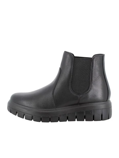 STIVALETTI CHELSEA IN PELLE DONNA NERO