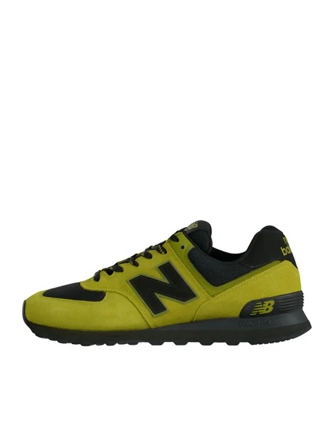 SNEAKERS BASSE IN CAMOSCIO CON DETTAGLI A CONTRASTO UOMO VERDE