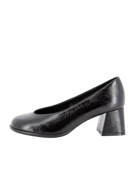 DÉCOLLETÉ IN PELLE VERNICIATA DONNA NERO